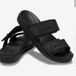 CROCS Brooklyn Black Slide Sandals